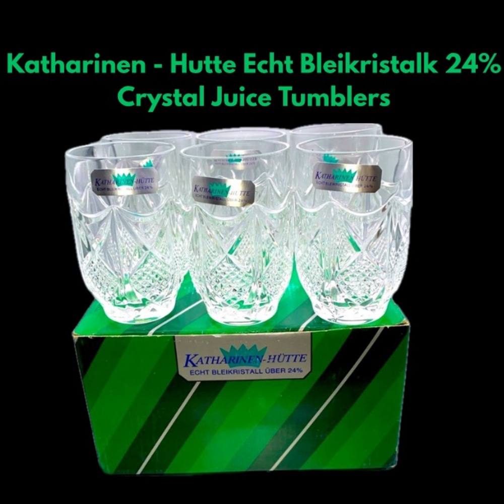 Katharinen - Hutte Echt Bleikristalk 24% Crystal Juice Tumblers